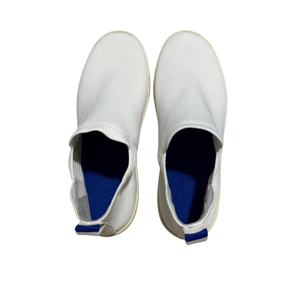 Rothy’s The Chelsea Boot Bright White Knit Fabric Pull On Sneaker Size 8 - Picture 6 of 10